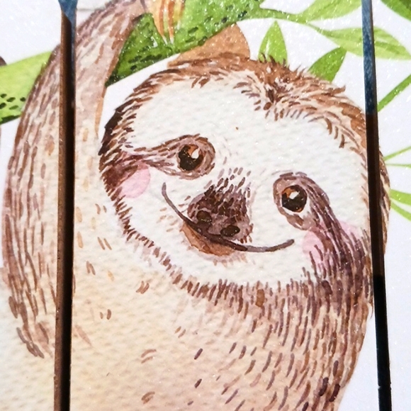 SLOTH Wall Hanging "Hang in There" CUTE Decor Sloth Collector - Picture 8 of 11
